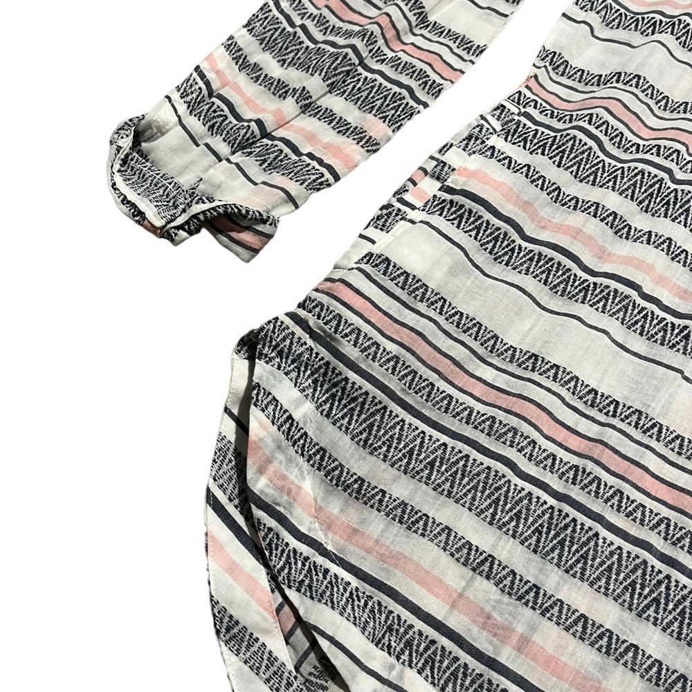 NWT Columbia Striped Half Button Up Top | Women's M - Picture 4 of 8